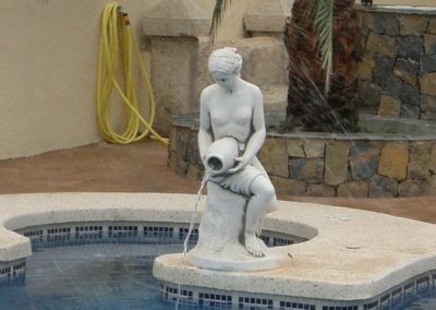 Fuentes de decoración para piscinas