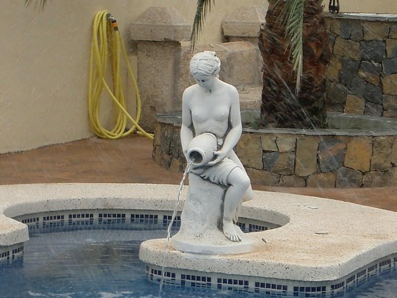 Fuentes de decoración para piscinas