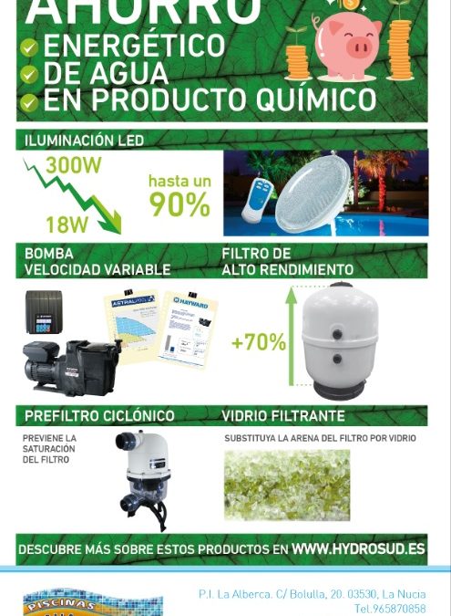 AHORRO!! ENERGÉTICO, DE AGUA Y EN PRODUCTOS !!